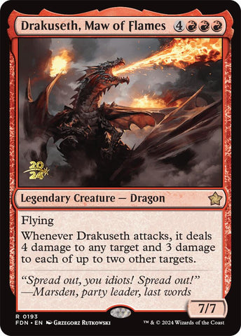 Drakuseth, Maw of Flames [Foundations Prerelease Promos] - The Mythic Store | 24h Order Processing