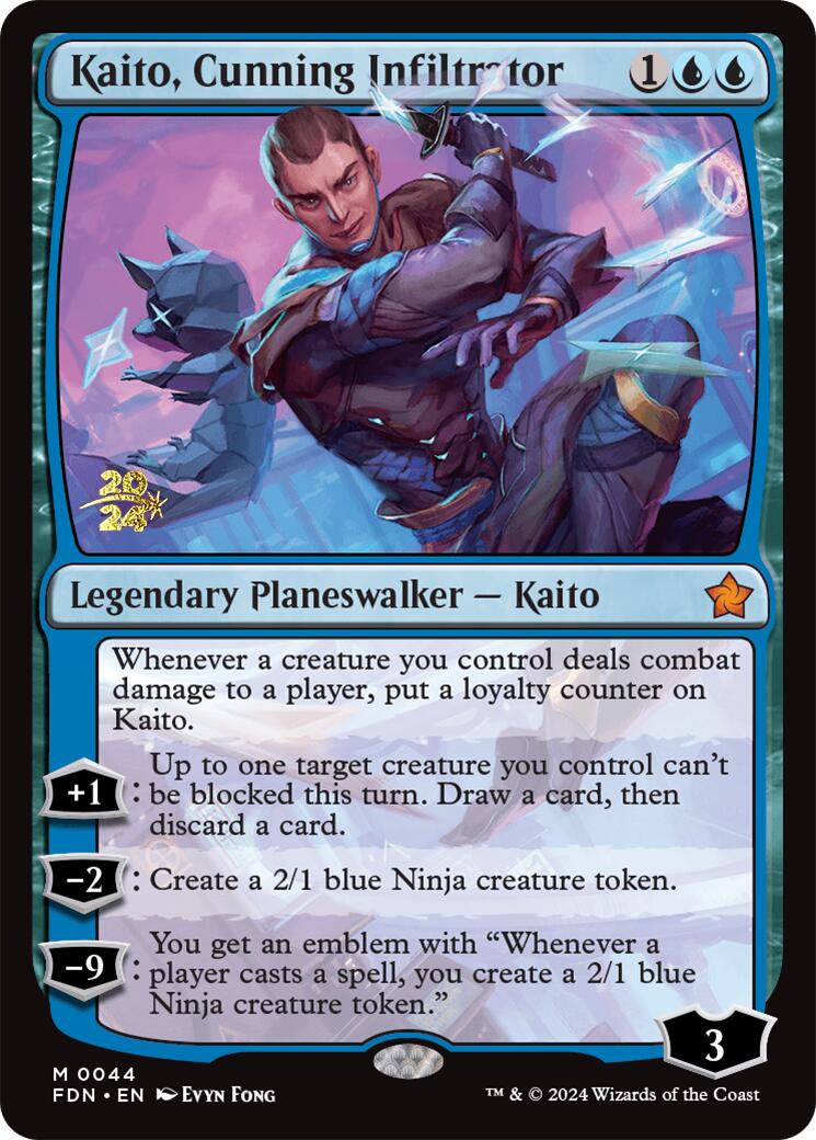 Kaito, Cunning Infiltrator [Foundations Prerelease Promos] - The Mythic Store | 24h Order Processing