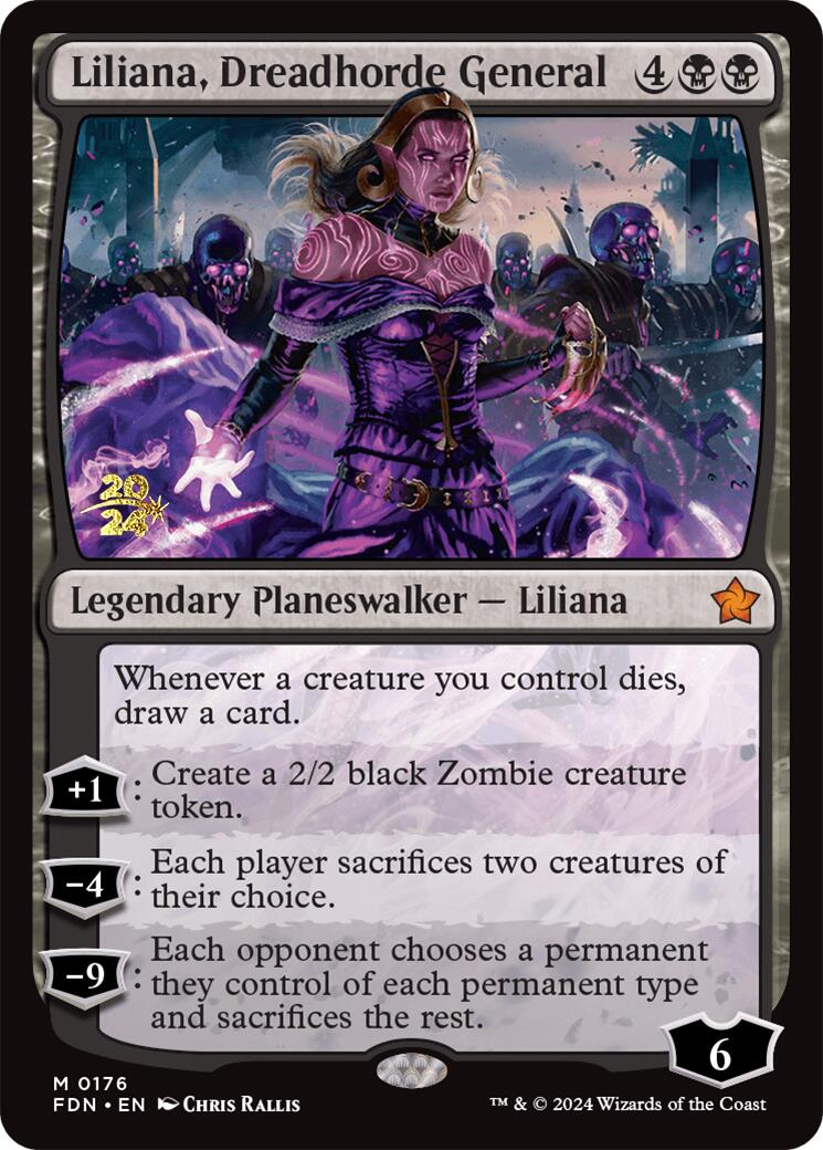 Liliana, Dreadhorde General [Foundations Prerelease Promos] - The Mythic Store | 24h Order Processing