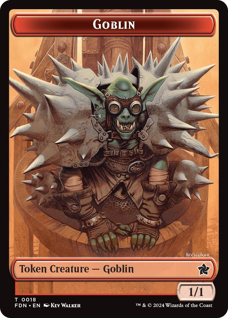 Goblin // Zombie Doubled-Sided Token [Foundations Tokens] - The Mythic Store | 24h Order Processing