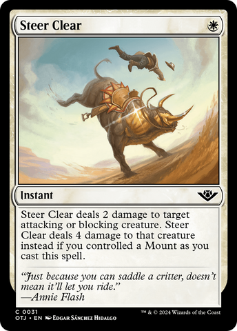 Steer Clear [Outlaws of Thunder Junction] - The Mythic Store | 24h Order Processing
