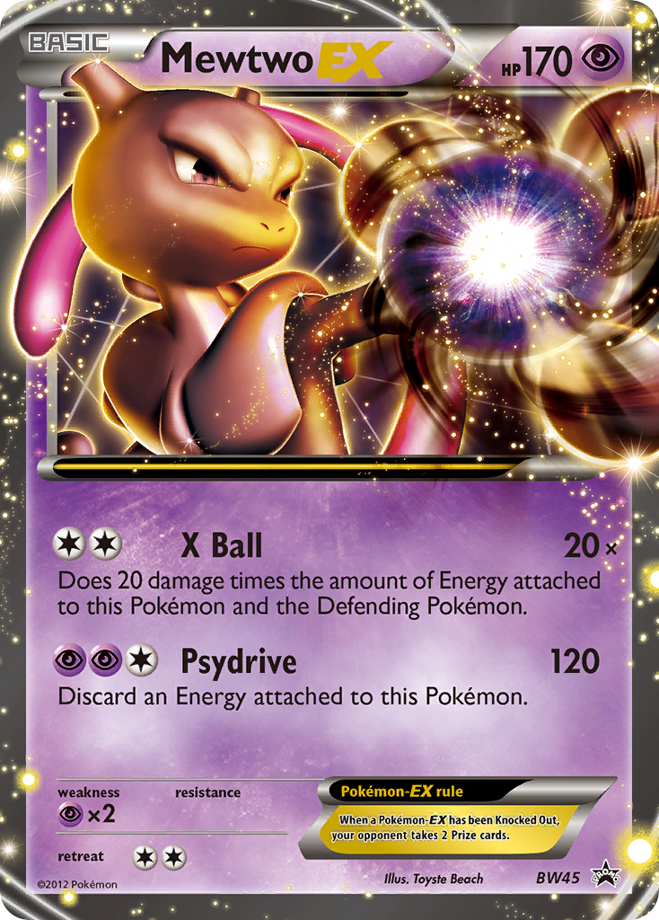 Mewtwo EX (BW45) [Black & White: Black Star Promos] - The Mythic Store | 24h Order Processing