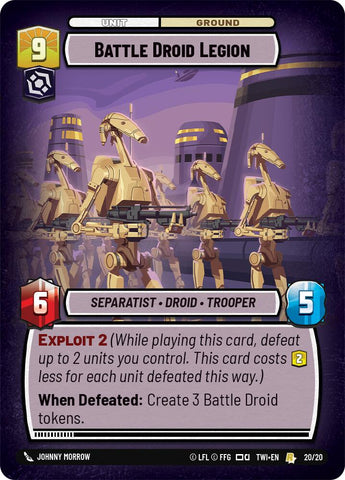 Battle Droid Legion (20/20) (20/20) [Twilight of the Republic: Weekly Play] - The Mythic Store | 24h Order Processing