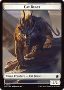 Cat Beast // Dragon (0017) Double-Sided Token [Foundations Tokens] - The Mythic Store | 24h Order Processing