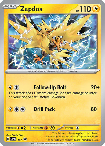 Zapdos (157) [Scarlet & Violet: Black Star Promos] - The Mythic Store | 24h Order Processing