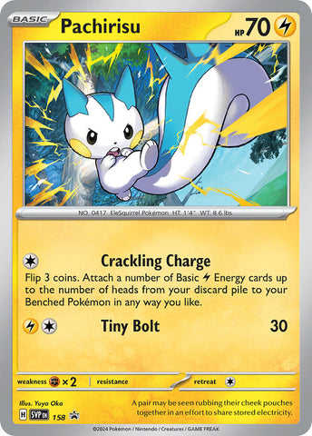 Pachirisu (158) [Scarlet & Violet: Black Star Promos] - The Mythic Store | 24h Order Processing