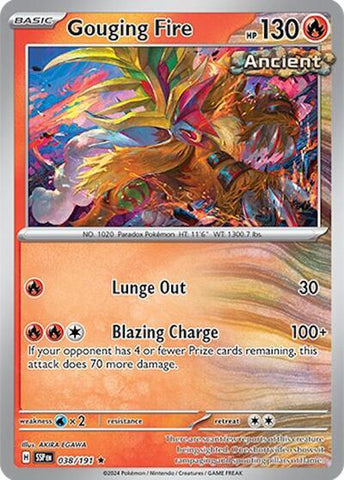 Gouging Fire (038/191) (Deck Exclusives) [Scarlet & Violet: Surging Sparks] - The Mythic Store | 24h Order Processing