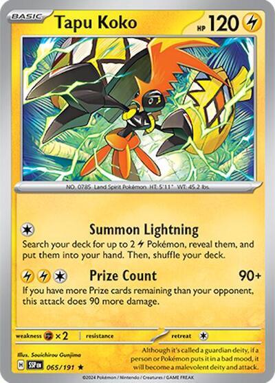 Tapu Koko (065/191) (Deck Exclusives) [Scarlet & Violet: Surging Sparks] - The Mythic Store | 24h Order Processing