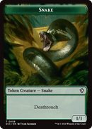 Zombie // Snake Double-Sided Token [Lorwyn Eclipsed Tokens] - The Mythic Store | 24h Order Processing