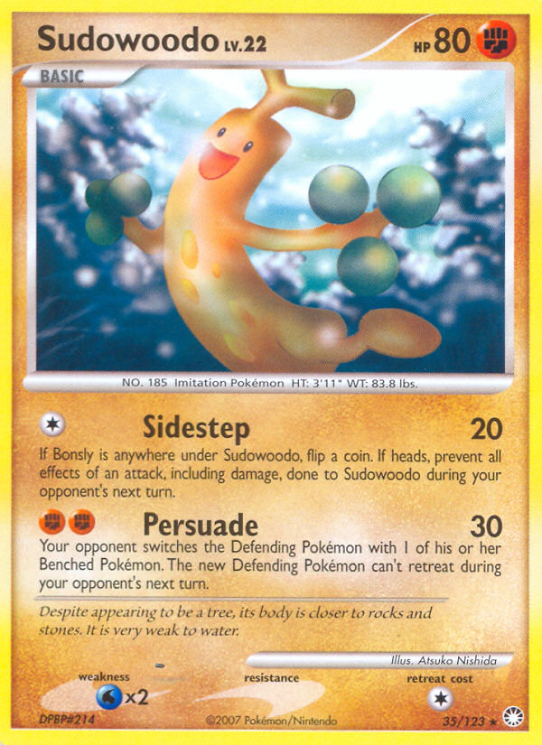 Sudowoodo (35/123) [Diamond & Pearl: Mysterious Treasures] - The Mythic Store | 24h Order Processing