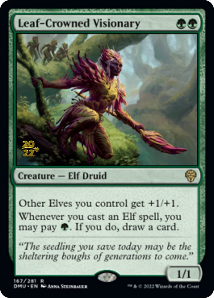 Leaf-Crowned Visionary [Dominaria United Prerelease Promos] - The Mythic Store | 24h Order Processing