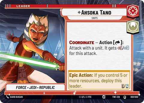 Ahsoka Tano - Snips (001/002) (Hyperspace) (Prerelease) (001/002) [Twilight of the Republic Promos] - The Mythic Store | 24h Order Processing