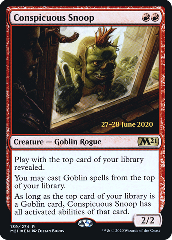 Conspicuous Snoop [Core Set 2021 Prerelease Promos] - The Mythic Store | 24h Order Processing
