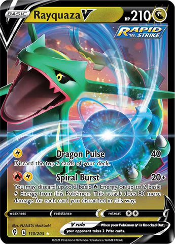 Rayquaza V (110/203) [Sword & Shield: Evolving Skies] - The Mythic Store | 24h Order Processing