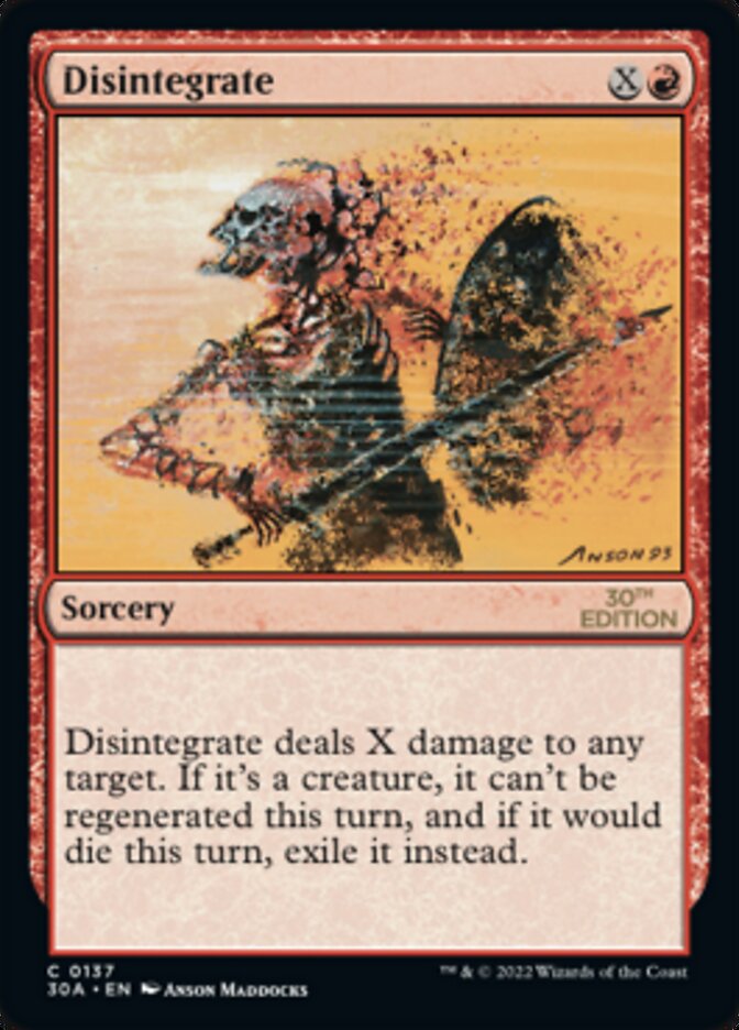 Disintegrate [30th Anniversary Edition] - The Mythic Store | 24h Order Processing