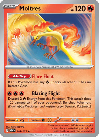 Moltres (146/165 - Deck Exclusives) [Scarlet & Violet 151] - The Mythic Store | 24h Order Processing