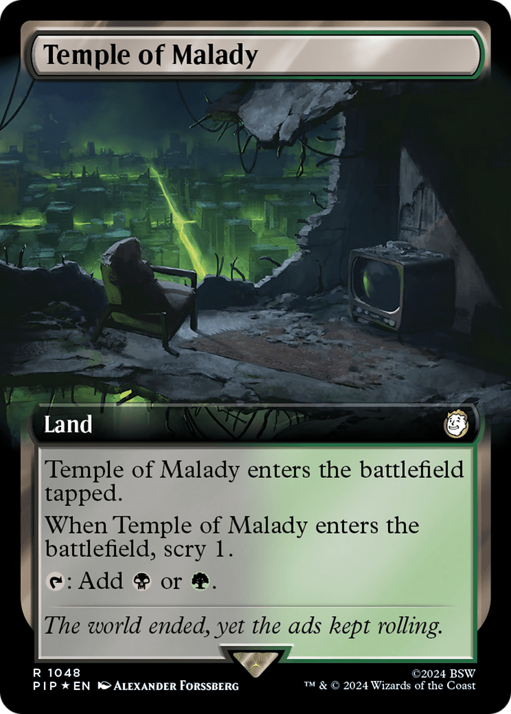 Temple of Malady (Extended Art) (Surge Foil) [Fallout] - The Mythic Store | 24h Order Processing