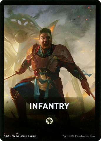 Infantry Theme Card [The Brothers' War Tokens] - The Mythic Store | 24h Order Processing
