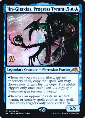 Jin-Gitaxias, Progress Tyrant [Kamigawa: Neon Dynasty Prerelease Promos] - The Mythic Store | 24h Order Processing