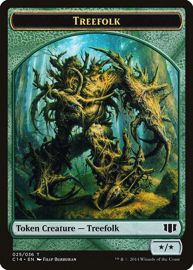 Treefolk // Wolf Double-Sided Token [Commander 2014 Tokens] - The Mythic Store | 24h Order Processing