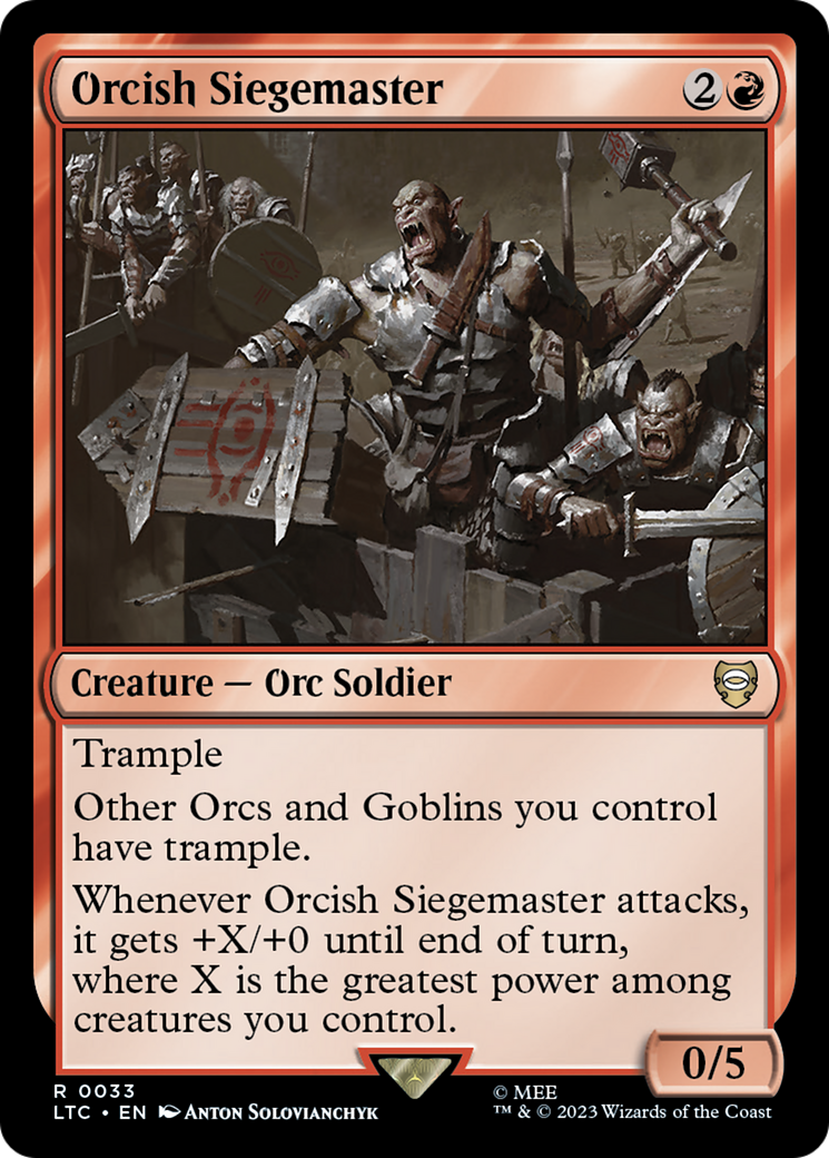 Orcish Siegemaster [The Lord of the Rings: Tales of Middle-Earth Commander] - The Mythic Store | 24h Order Processing
