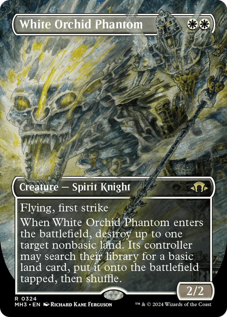 White Orchid Phantom (Borderless) [Modern Horizons 3] - The Mythic Store | 24h Order Processing