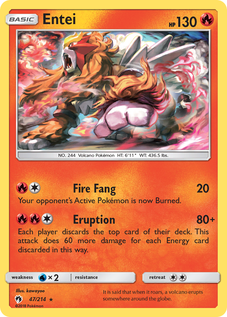 Entei (47/214) [Sun & Moon: Lost Thunder] - The Mythic Store | 24h Order Processing