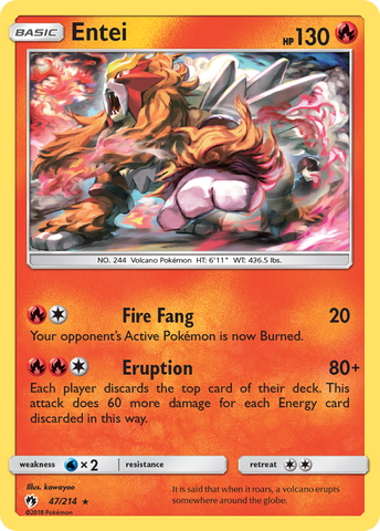 Entei (47/214) [Sun & Moon: Lost Thunder] - The Mythic Store | 24h Order Processing