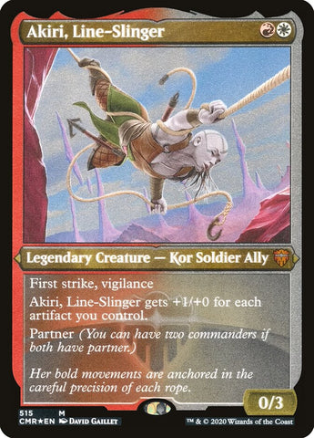 Akiri, Line-Slinger (Etched) [Commander Legends] - The Mythic Store | 24h Order Processing