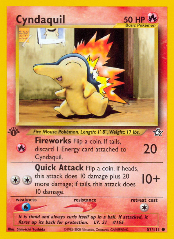 Cyndaquil (57/111) [Neo Genesis 1st Edition] - The Mythic Store | 24h Order Processing
