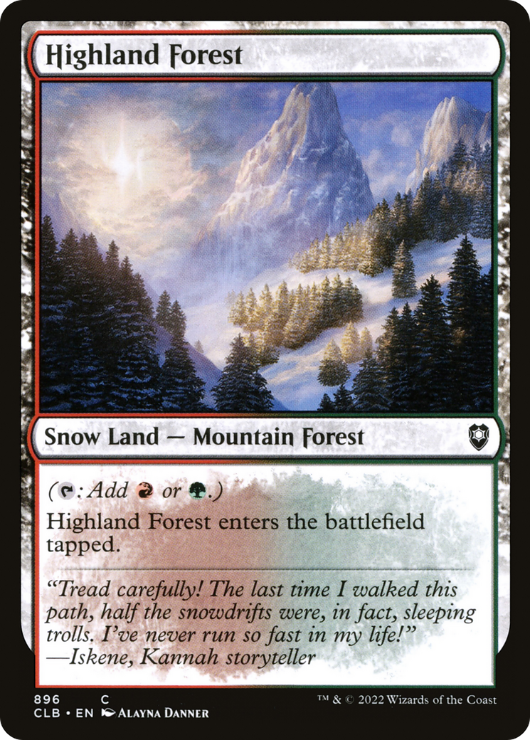 Highland Forest [Commander Legends: Battle for Baldur's Gate] - The Mythic Store | 24h Order Processing