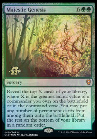 Majestic Genesis [Commander Legends: Battle for Baldur's Gate Prerelease Promos] - The Mythic Store | 24h Order Processing