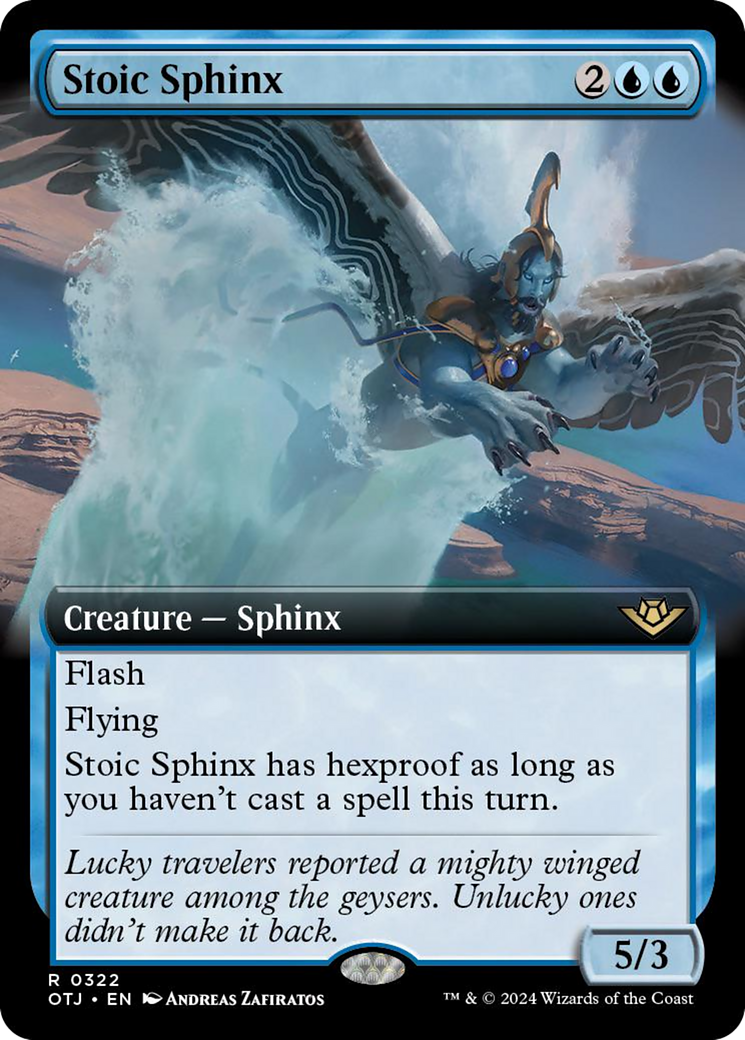 Stoic Sphinx (Extended Art) [Outlaws of Thunder Junction] - The Mythic Store | 24h Order Processing