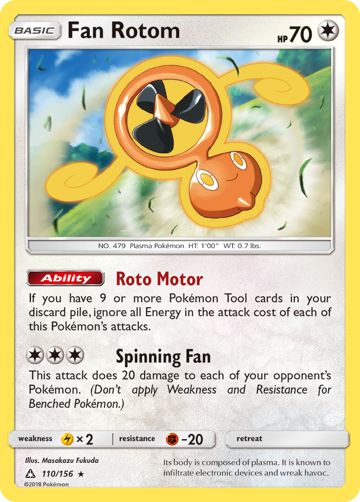 Fan Rotom (110/156) [Sun & Moon: Ultra Prism] - The Mythic Store | 24h Order Processing