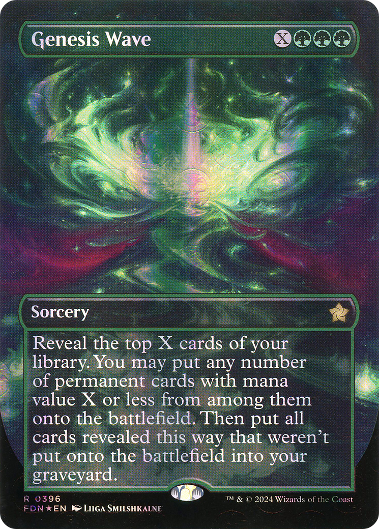 Genesis Wave (Borderless) (Mana Foil) [Foundations] - The Mythic Store | 24h Order Processing