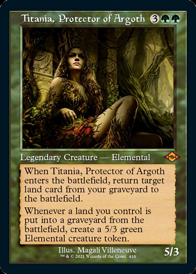 Titania, Protector of Argoth (Retro Foil Etched) [Modern Horizons 2] - The Mythic Store | 24h Order Processing