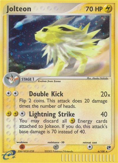 Jolteon (6/100) [EX: Sandstorm] - The Mythic Store | 24h Order Processing