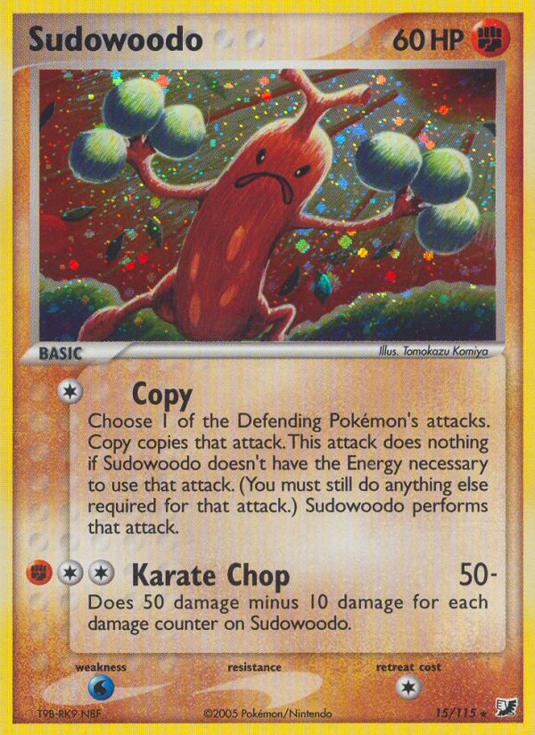Sudowoodo (15/115) [EX: Unseen Forces] - The Mythic Store | 24h Order Processing