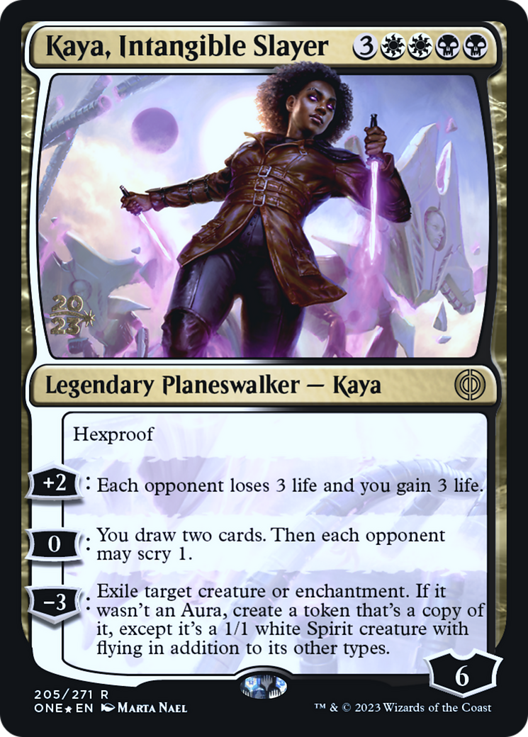 Kaya, Intangible Slayer [Phyrexia: All Will Be One Prerelease Promos] - The Mythic Store | 24h Order Processing