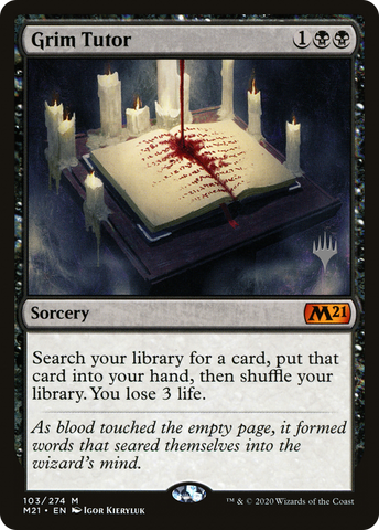 Grim Tutor (Promo Pack) [Core Set 2021 Promos] - The Mythic Store | 24h Order Processing