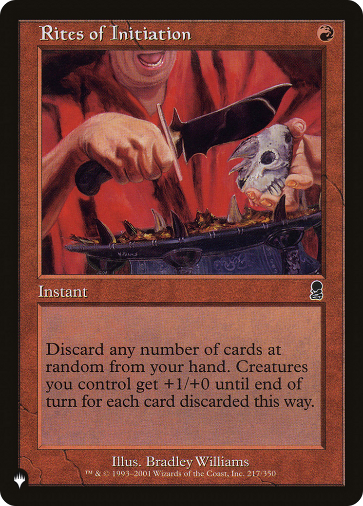 Rites of Initiation [The List] - The Mythic Store | 24h Order Processing