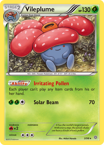 Vileplume (3/98) [XY: Ancient Origins] - The Mythic Store | 24h Order Processing