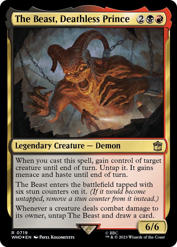 The Beast, Deathless Prince (Surge Foil) [Doctor Who] - The Mythic Store | 24h Order Processing