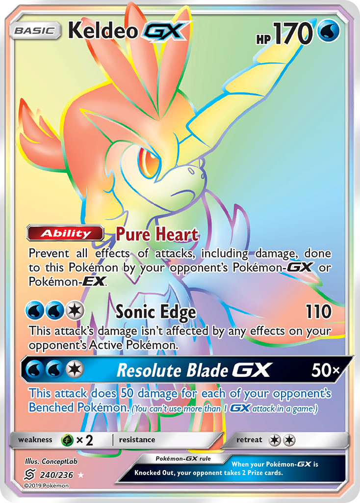 Keldeo GX (240/236) [Sun & Moon: Unified Minds] - The Mythic Store | 24h Order Processing