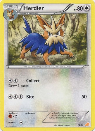 Herdier (19/30) [Black & White: Trainer Kit - Excadrill] - The Mythic Store | 24h Order Processing