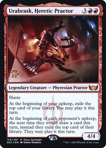 Urabrask, Heretic Praetor [Streets of New Capenna Prerelease Promos] - The Mythic Store | 24h Order Processing