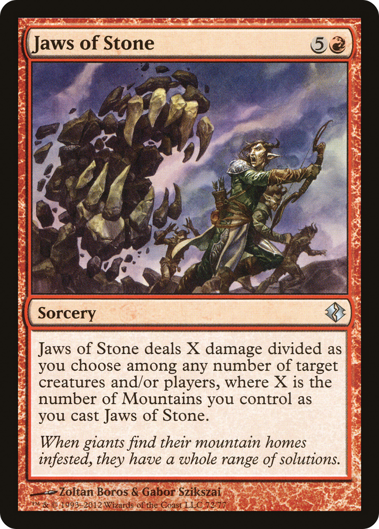 Jaws of Stone [Duel Decks: Venser vs. Koth] - The Mythic Store | 24h Order Processing