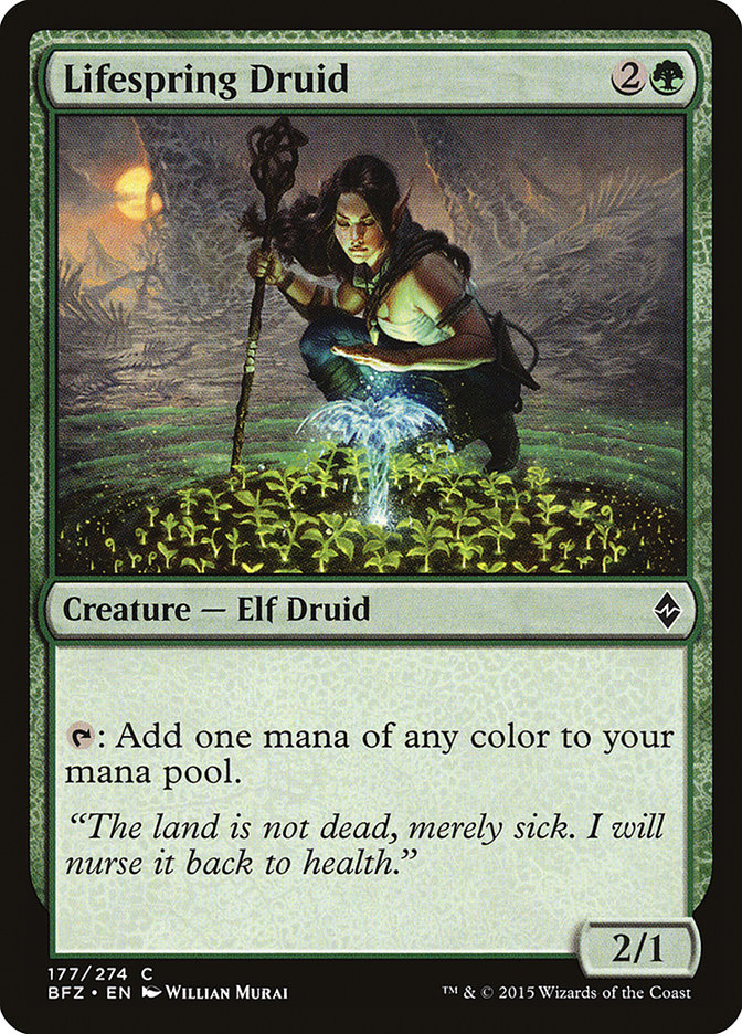 Lifespring Druid [Battle for Zendikar] - The Mythic Store | 24h Order Processing