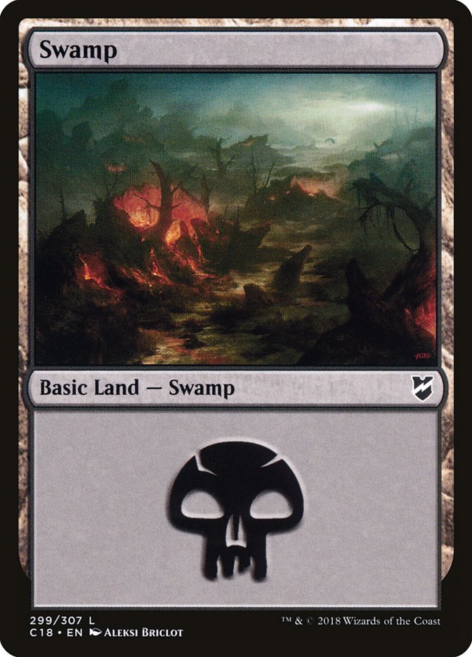 Swamp (299) [Commander 2018] - The Mythic Store | 24h Order Processing