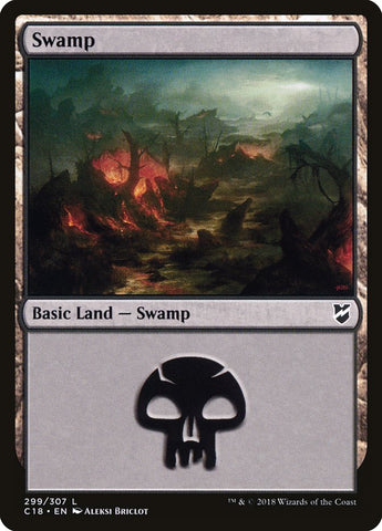 Swamp (299) [Commander 2018] - The Mythic Store | 24h Order Processing